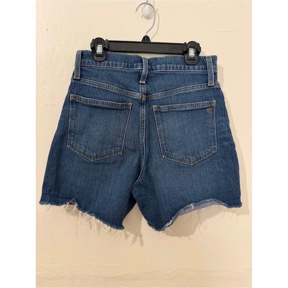 Madewell Dark Blue High- Rise Denim Jean Shorts Size 24 - Picture 2 of 4